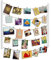 Umbra Hangit Fotowand – Collagenbilderrahmen mit Drahtgarn und Mini Wäscheklammern zum Aufhängen von Fotos, Bildern, Postkarten und Kunst, Weiß