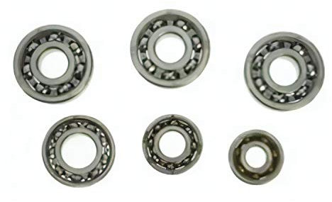Kugellager SET (6-teilig) Motor - MM 125/2, 150/2 - ES,ETS125/1, ES,ETS150/1 (SKF-MARKENLAGER - 3x 6303 C4 / 1x 6202 C3 / 1x 6004 C3 / 1x 6201 C3)