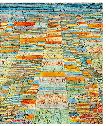 Legendarte - Kunstdruck auf Leinwand - Haupt und Nebenwege Paul Klee - Wanddeko, Canvas cm. 50x60