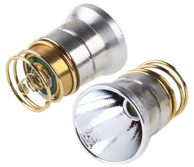 Módulo Drop-in para linternas, LED CREE XML T6 26,5 mm, carcasa de aluminio liso