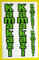 Other KAMAKAZI Kawasaki Motorrad Gabel Sticker Leuchtend Grün