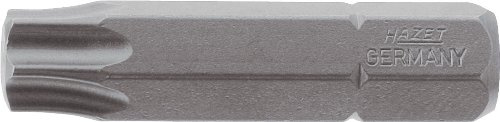 HAZET Bit 2224-T25, 5/16 Zoll (8 mm) Sechskant, Innen TORX Profil, SW T25 | Antrieb 5/16 Zoll (8 mm) Sechskant massiv, Abtrieb Innen TORX Profil, Sechskant-Antrieb ISO 1173 C8 (5/16″), TORX 4.43 mm