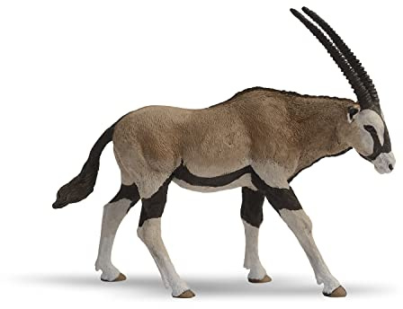 Realistische Oryx-Antilope-Figur, Wildtiere-Kollektion, ab 3 Jahren | Lange schlanke Wüstenhörner | handbemalt | Sammlerstück | originelle Geschenkidee für die ganze Familie heute und morgen