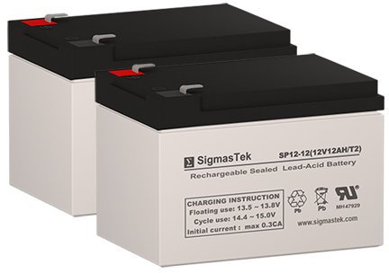 Electra Scooter Scoot-n-Go 12 Volt 12 AmpH Replacement Scooter Batteries - Set of 2
