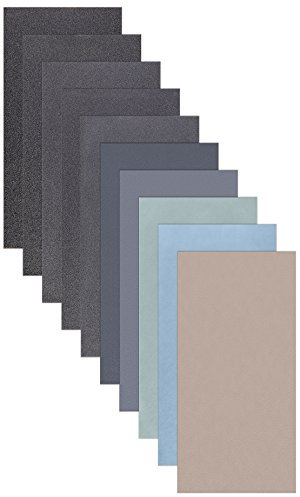 5 Blatt Schleifpapier Sortiment 210 x 110 mm P7000 P5000 P3000 P2000 P1000 Nass und Trocken Sandpapier