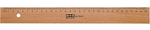 M+R Lineal Holz 30cm Buche Metalleinlage 1 Stück