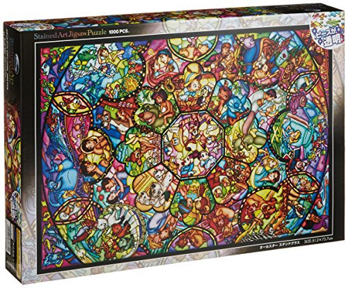 Disney Buntkunst-Puzzle [1000P] All Stars Buntglas (DS-1000-764)