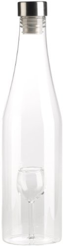 Cucina di Modena Flasche mit Hohlraum: Geschenkflasche mit Kunststoffkorken (Geschenkflasche mit Hohlraum, Flasche mit Deckel, Geschenkpapier)