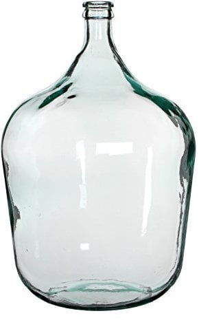 Mica decorations Diego Flasche, Glass, transparent, H. 56 cm D. 40 cm