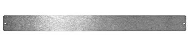 First4magnets Große rechteckige Magnettafel/Strip c/w 12 Magnete-rostfreier Stahl (700 x 60mm), Metall, Silver, 40 x 20 x 5 cm