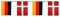 Flaggenfritze® Freundschaftskette Deutschland - Dänemark