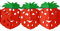 Everflag Girlande Erdbeeren 3m lang, schwer entflammbar
