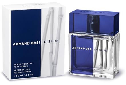Armand Basi I In Blue Eau de Toilette, Profumo Uomo Spray, Famiglia Olfattiva Legnosa, Speziata, 50 ml