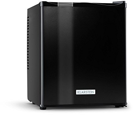 KLARSTEIN Nevera Pequeña para Habitación, Mini Nevera Comida, Bebidas, Cerveza, Cosméticos, Frigirificos Pequeños con Iluminación Interior, Neveras Pequeñas 30L Estante Regulable, Silenciosa