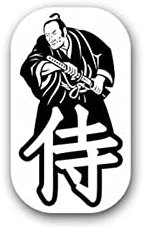 Aufkleber Samurai Japan Bushi Kriegstand Rönin Wellenmann Feudalzeit 4x7cm#A2205
