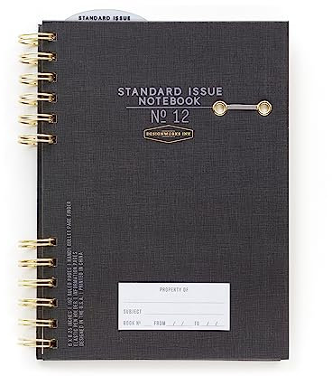 DesignWorks Ink Terminplaner mit Spiralbindung, Schwarz