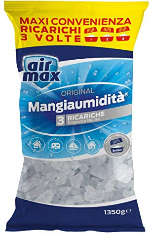 Airmax Lot de 3 recharges pour absorbeur d’humidité, 1350 g