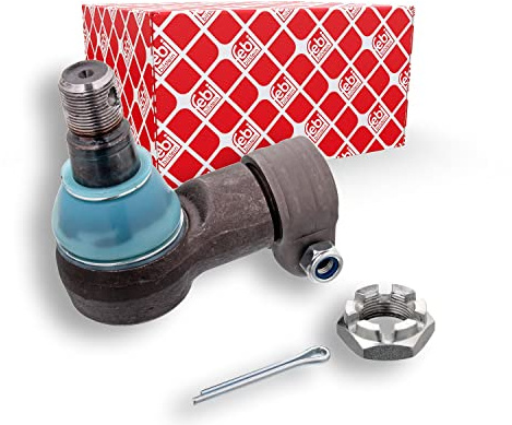 febi bilstein 35352 Ball Joint for steering hydraulic cylinder with castle nut and cotter pin, pack of one