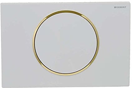 Geberit 115.758. KK. 5 Sigma10, Kunststoff, weiß/gold/weiß