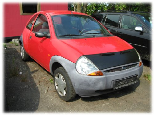 AB-00064 AUTO-BRA kompatibel mit Ford KA Bj. 1996-2008 Haubenbra Steinschlagschutz Tuning Bonnet Bra