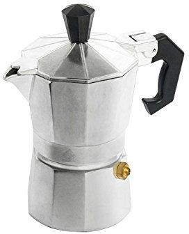 Home Mokita Caffettiera, Plastica, Argento/Nero, Fino a 2 Tazze
