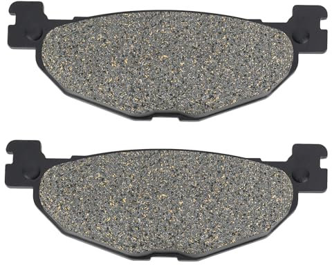 AHL- Motocicletta Pastiglie Freno Posteriore per Yamaha YP 400 Majesty 2004-2013/CP 250 (1B71) Maxam/Morphus 2005-2006/YP 400 Majesty (ABS) 2007-2013/XP 500 T-Max (5VU1/2/4BS) 2004-2007 (Semi métal)