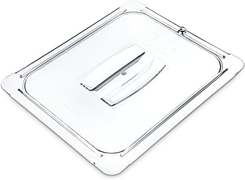 Carlisle FoodService Products Storplus 1/2-Size Food Pan Lid for Catering, Buffets, and Restaurants, Polycarbonate, 12.75 x 10.38 Inches, Clear
