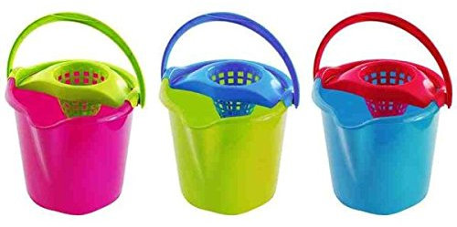 HEGA Cubo de basura redondo, bucket, round, 13.5 liters, Plástico, 32 cm de diámetro, 32 cm de largo y ancho, 30 cm de altura, sin tapa