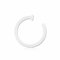 eeddoo Nasen-Piercing Ring mit Disk Schwarz PTFE 0.8 mm Durchmesser 7 mm