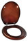 IDRAK Sedile WC Universale in Legno, Marrone, Classico, 36.5 cm