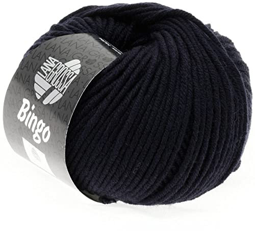 LANA GROSSA Bingo | Extrafeine Merinowolle waschmaschinenfest und filzfrei | Handstrickgarn aus 100% Schurwolle (Merino extrafein) | 50g Wolle zum Stricken & Häkeln | 80m Garn FB 8