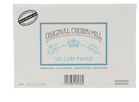 Original Crown Mill Classic Line C6 Pergamentpapier Glatte Laid Umschlag – Creme (25 Stück)