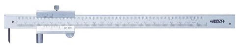 INSIZE 7202-200A Messschieber, 0 mm-200 mm/0 mm-8 Zoll, Teilung 0,1 mm, 1/128