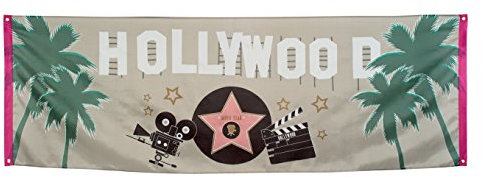 Boland 44206 - Banner Hollywood, 74 x 220 cm
