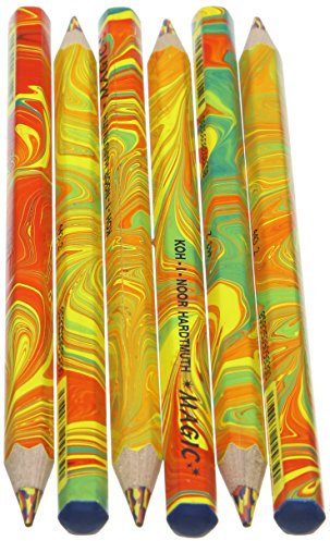 Koh-I-Noor Magic Malstifte, Jumbo-Größe spezielles Design, mehrere Farben, in Karton-Verpackung