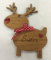 FSSS Ltd PERSONALISED OAK WOODEN REINDEER RUDOLPH CHRISTMAS XMAS TREE DECORATION SECRET SANTA GIFT