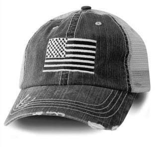 Honor Country USA American Flag Baseball Cap Black
