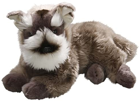 Carl Dick Schnauzer Terrier liegend, Hund, Plüschtier, Kuscheltier ca. 35cm 3228