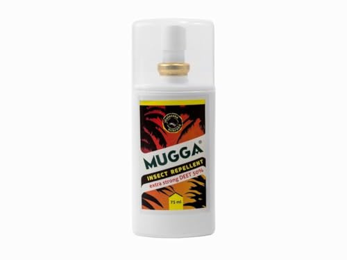 Mugga Effective Insect Mosquito Repellent 8 Hours Tropical Travel Spray Roll-on (Insect Mosquito Repellent Spray 50% 75ml)
