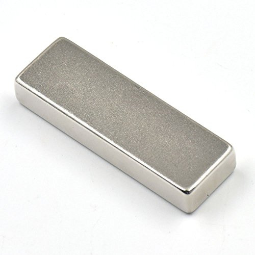 Neodym-Block Permanent Rare Earth Magnet Super Starke 6 Größe Wahl Nickel (N52 60 mmx20mmx10 mm)