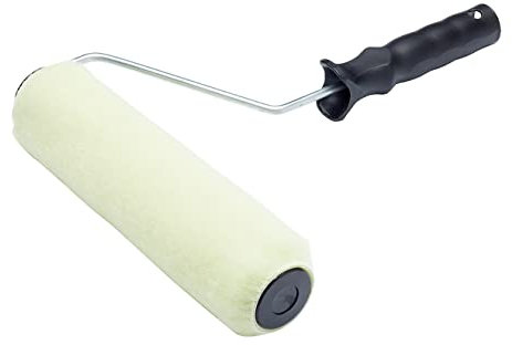 Fit For The Job 9 inch Medium Pile Paint Roller & Frame for DIY Painting With Emulsion Paints - Roller Sleeve for Painting Walls & Ceilings and other Smooth & Semi Smooth Surfaces, 9
