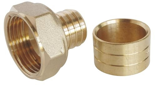 SOMATHERM FOR YOU, Raccord à glissement écrou tournant 20/27 pour tube PER Ø25 - Montage facile, résistant à la corrosion, norme NF, pression max 10 bars, température 5°C à 90°C