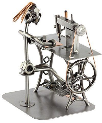 Steelman24 I Schraubenmännchen Schneiderin I Made in Germany I Handarbeit I Geschenkidee I Stahlfigur I Metallfigur I Metallmännchen