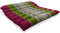 livasia Sitzkissen Stuhlauflage klein - 35x35x4,5cm - Bodenkissen gesteppt Indoor/Outdoor, Meditationskissen Yogakissen, Stuhlauflage Palettenmöbel, Steppkissen für Stuhl und Bank (Rot/Grün)