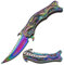Dark Side Blades Erwachsene Taschenmesser, Rainbow Mirror Titan, Klingenlänge: 10, 16 cm, DSBL-1023, Mehrfarbig, M