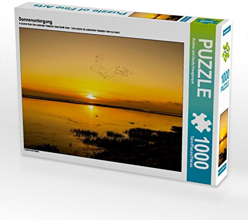 CALVENDO Puzzle Sonnenuntergang | 1000 Teile Lege-Größe 64 x 48 cm Foto-Puzzle für glückliche Stunden