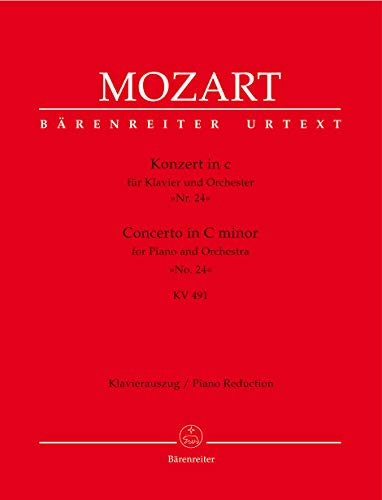 Konzert für Klavier und Orchester Nr. 24 c-Moll KV 491. Klavierauszug, Urtextausgabe