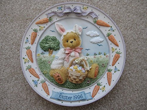 Cherished Teddies 1996 Plate - Bear Dressed As Bunny 156590