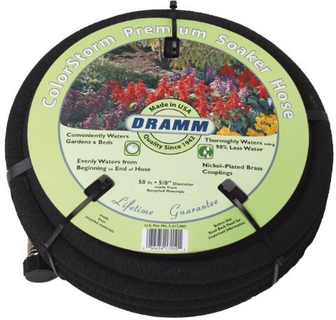 Dramm 17020 ColorStorm Premium 7,6 m langer Gartenschlauch, Schwarz