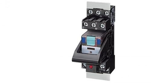 Siemens Lzs: PT3A5T30 Plug-In Relay Complete Unit AC 230V, 3 CO Contact LED MODULE Red Standard Plug-In Socket Screw Terminal 3.5 mm Pinning, White
